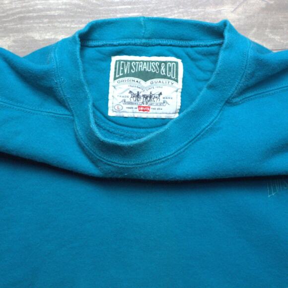 VTG Levi Strauss & Co Sweatshirt Mens Large Crewneck Pullover USA Made - Picture 3 of 4